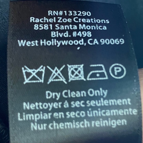 Rachel Zoe Moner Dress Black Ruffle Trumpet Sleeve - Picture 7 of 8